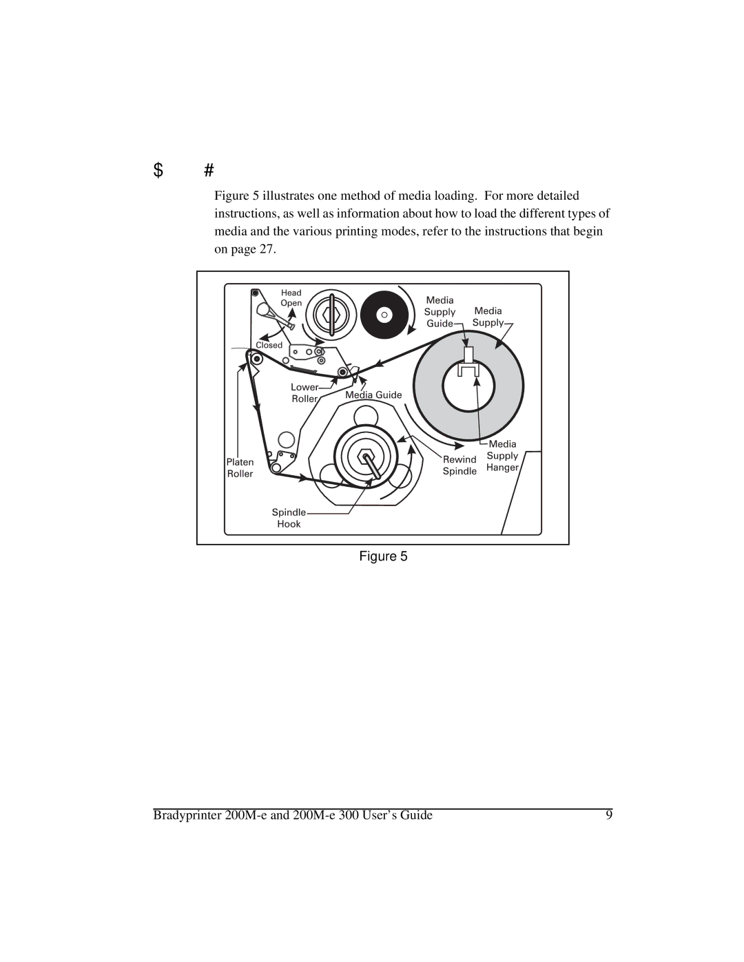 Brady 200M-e 300 manual RDGLQJWKH0HGLD 