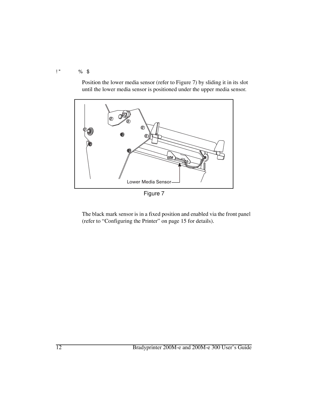 Brady 200M-e 300 manual ODFN0DUN6HQVRU 