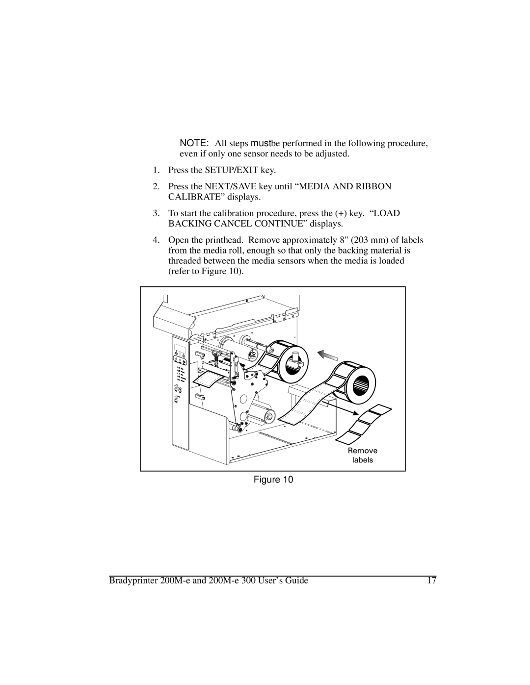 Brady 200M-e 300 manual 0HGLDDQG5LEERQ&DOLEUDWLRQ 