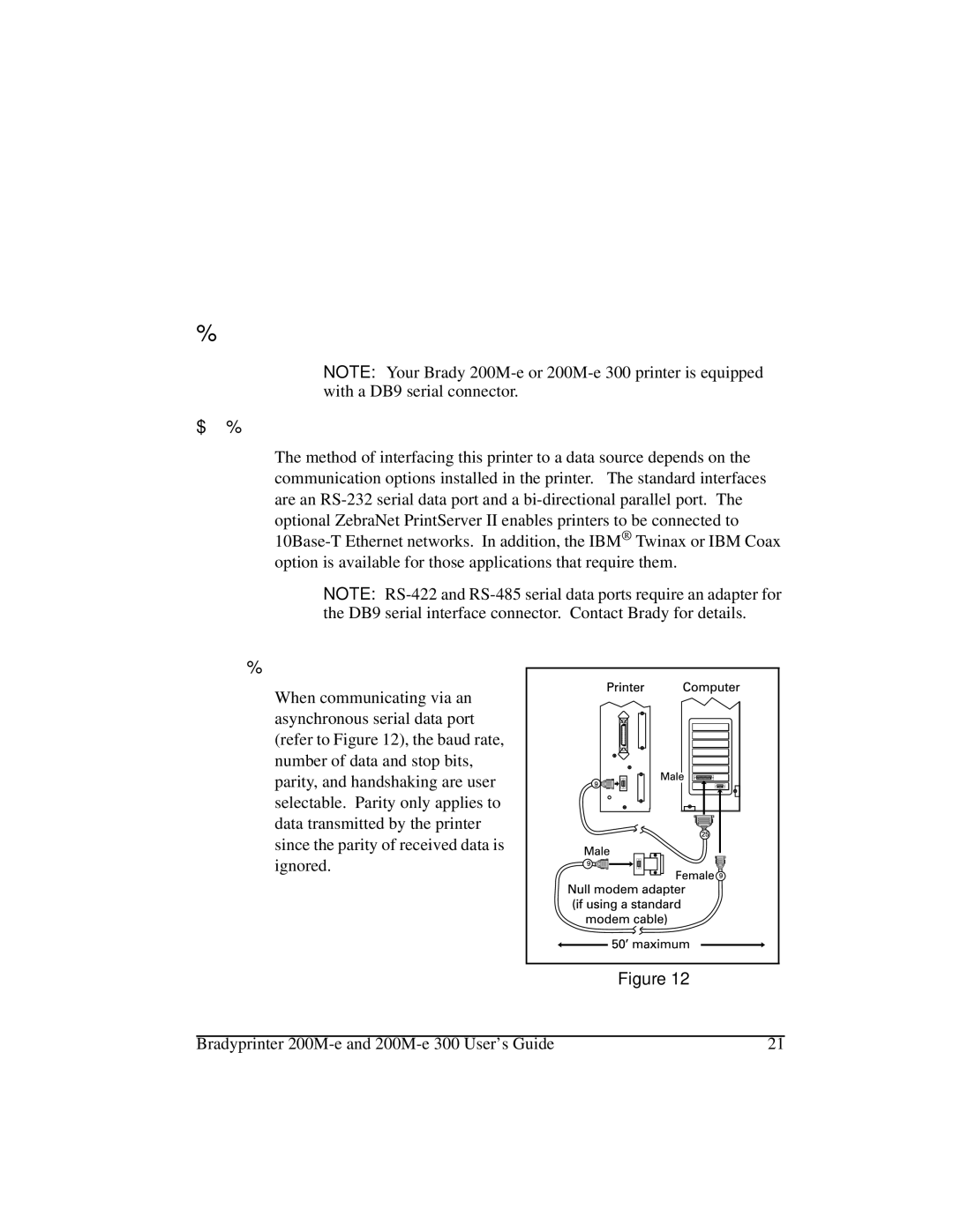 Brady 200M-e 300 manual Æïao’‹Æˆ‹›€Íÿ--Ø›‹Yaï‹Ÿ›, Vwhp&Rqvlghudwlrqv, Qwhuidfhv, DWD6SHFLILFDWLRQV 