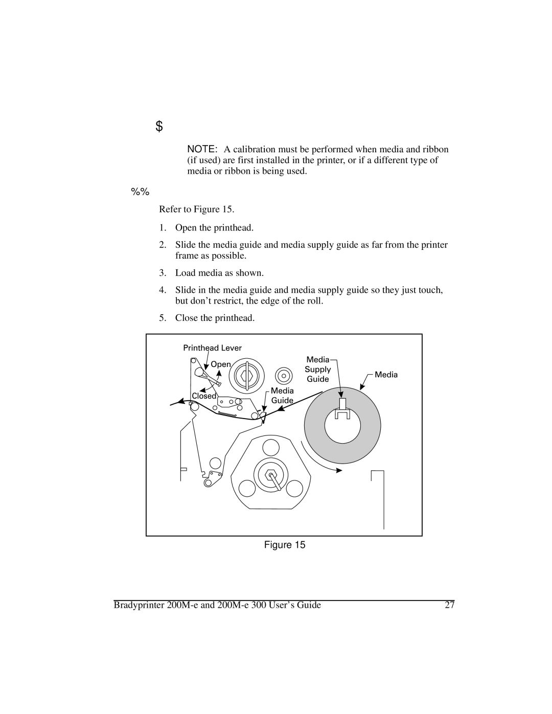 Brady 200M-e 300 manual 5ROO0HGLD/RDGLQJ, 7HDU2II0RGH 