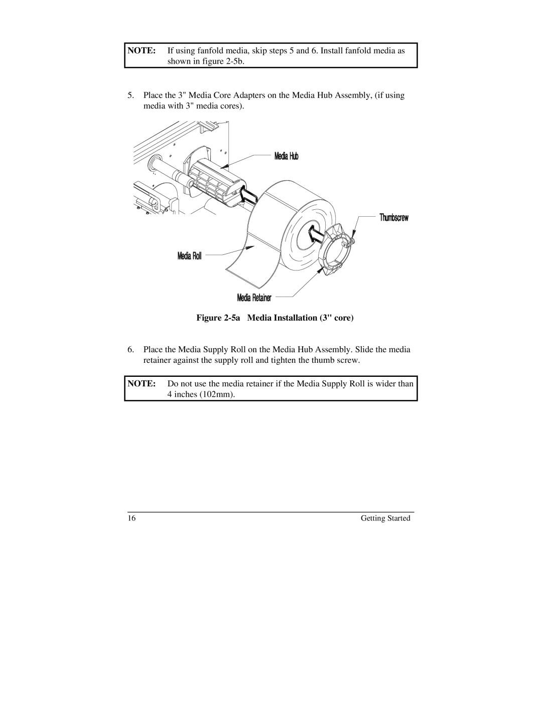 Brady 2024, 2034 manual 5a Media Installation 3 core 