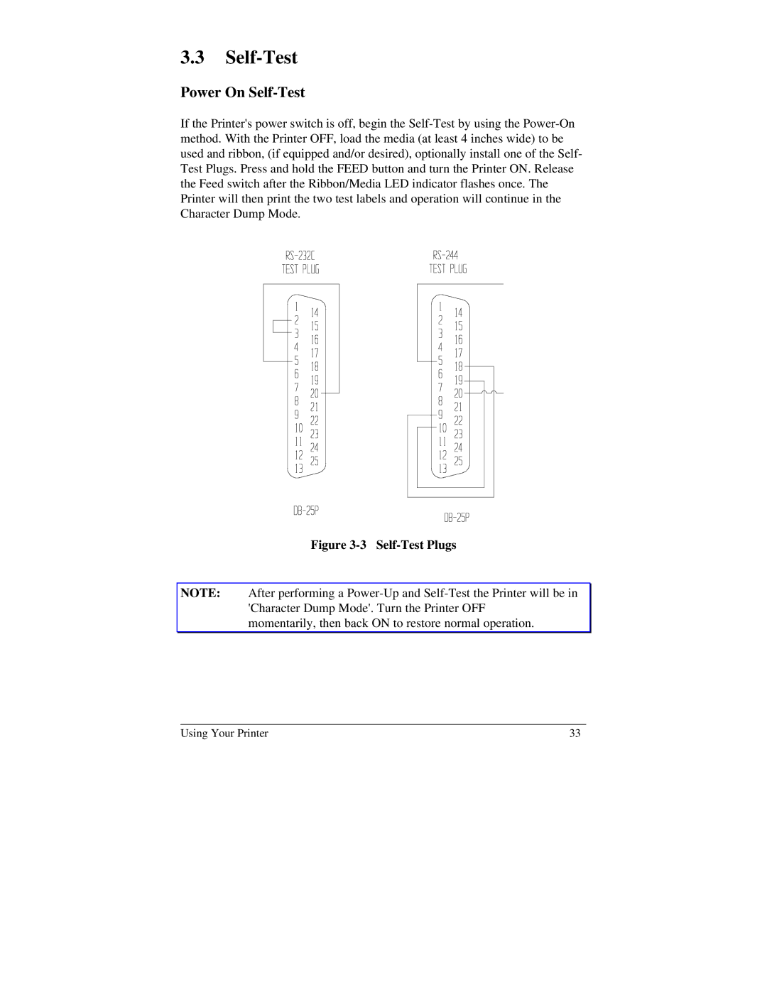 Brady 2034, 2024 manual Power On Self-Test 