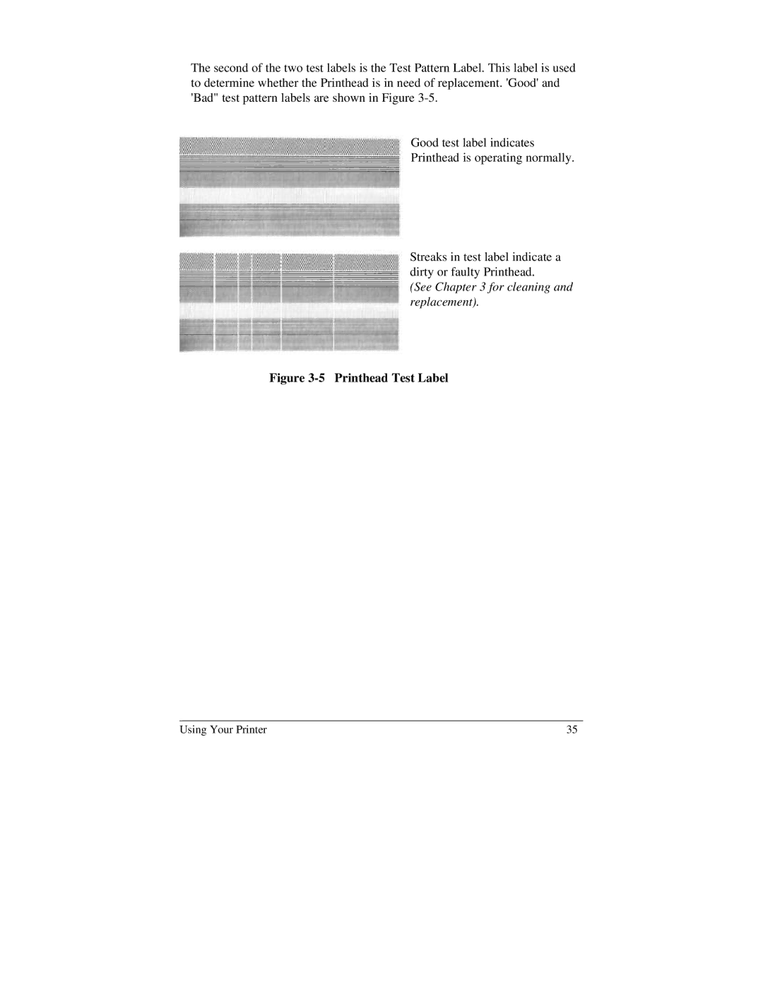 Brady 2034, 2024 manual Printhead Test Label 