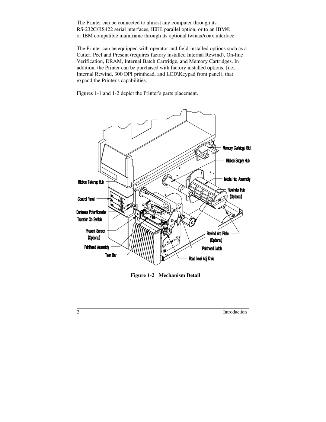 Brady 2024, 2034 manual Mechanism Detail 