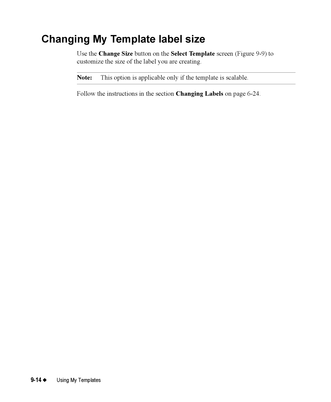 Brady 76800 manual Changing My Template label size 