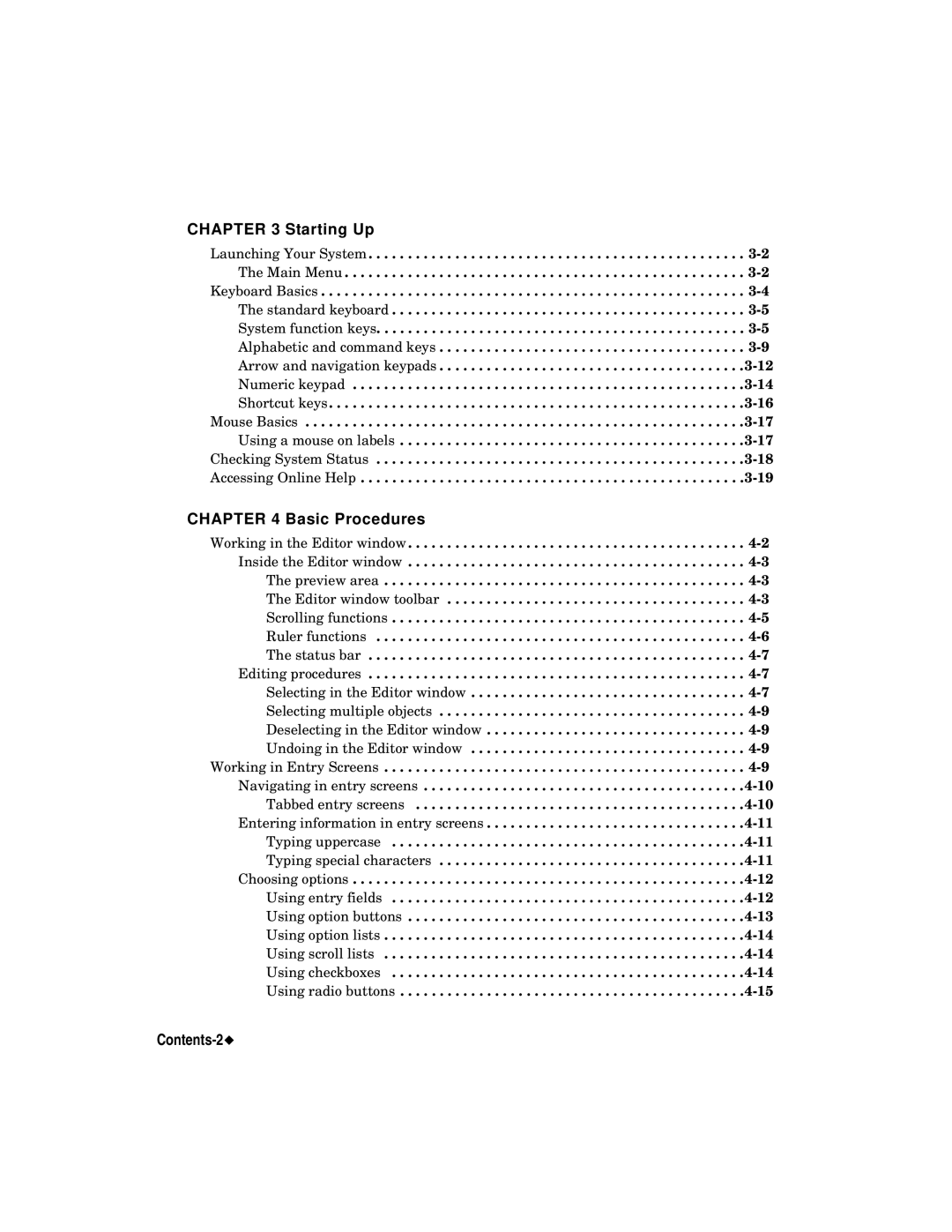 Brady label maker manual Contents-2 