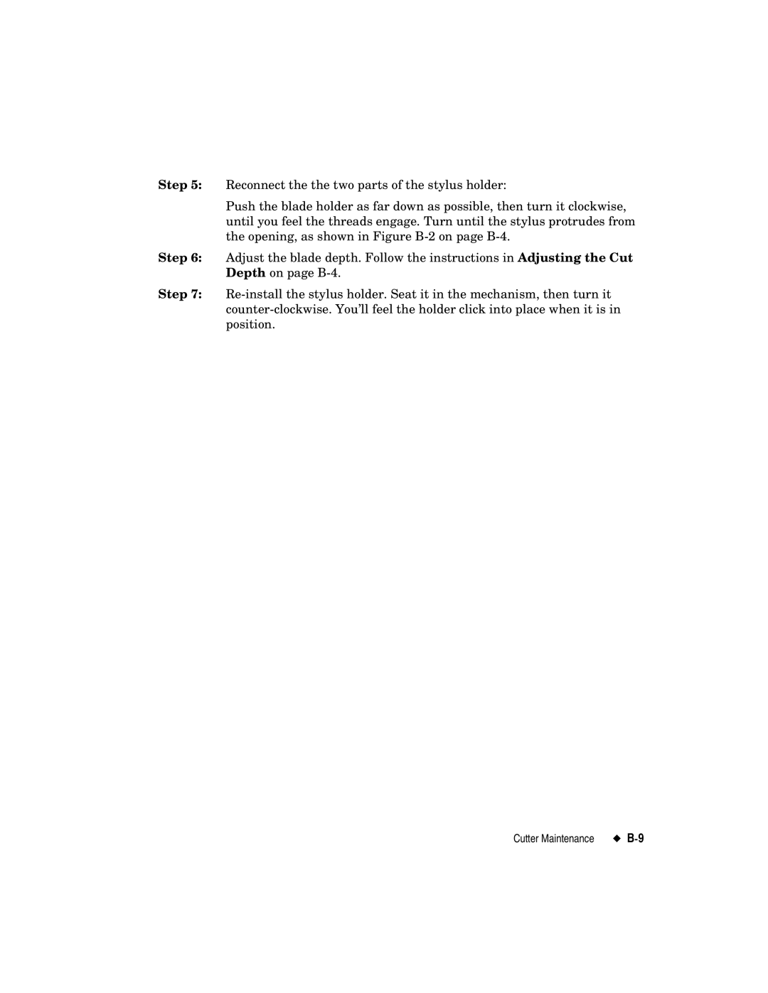 Brady label maker manual Cutter Maintenance 