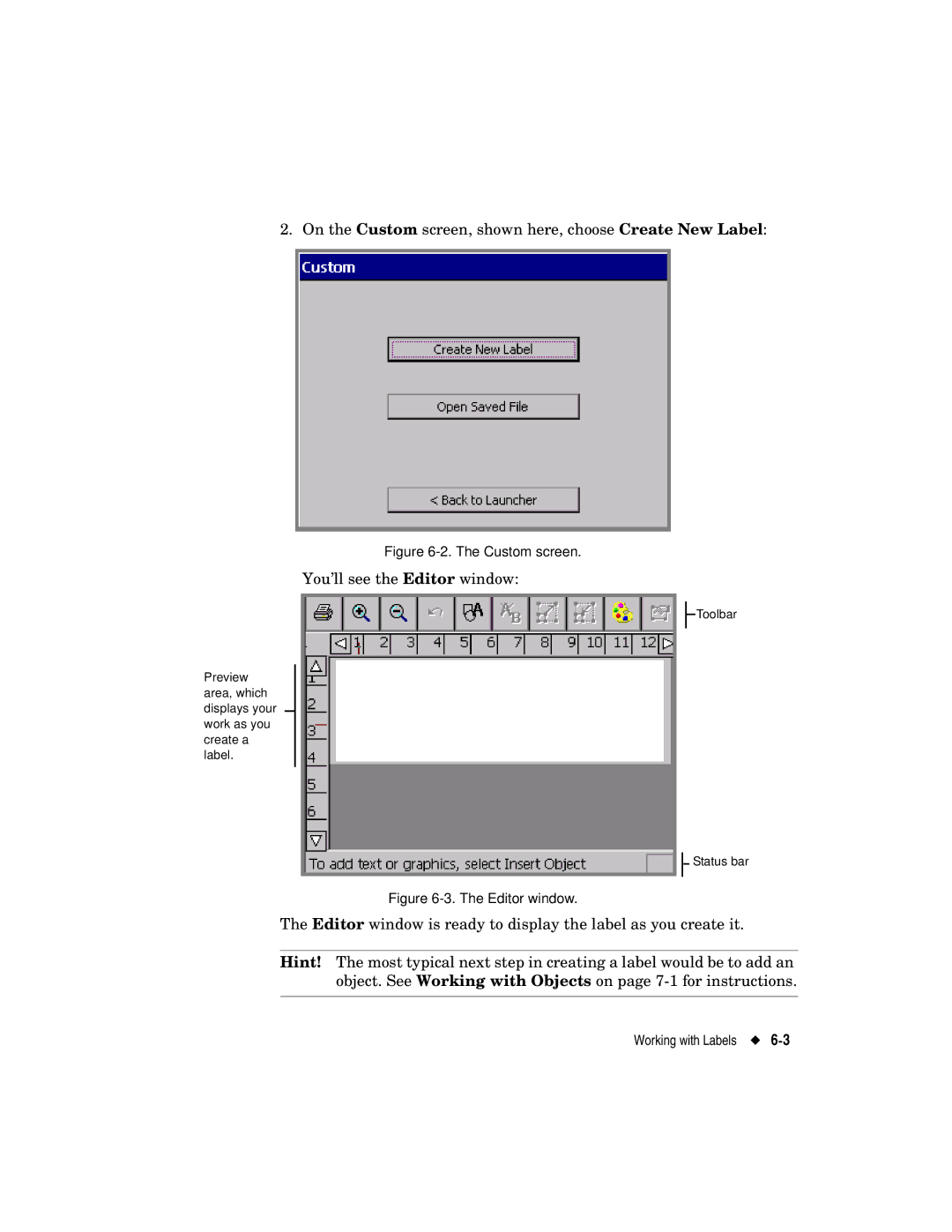 Brady label maker manual On the Custom screen, shown here, choose Create New Label 