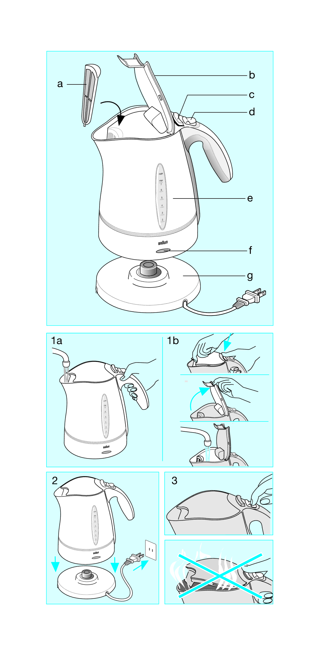 Braun 3217, 3219 manual Cups Max 