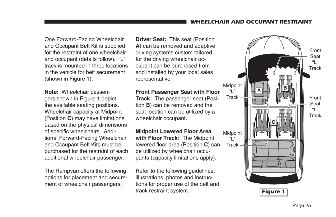 Braun 32899 Rev A manual Wheelchair and Occupant Restraint 