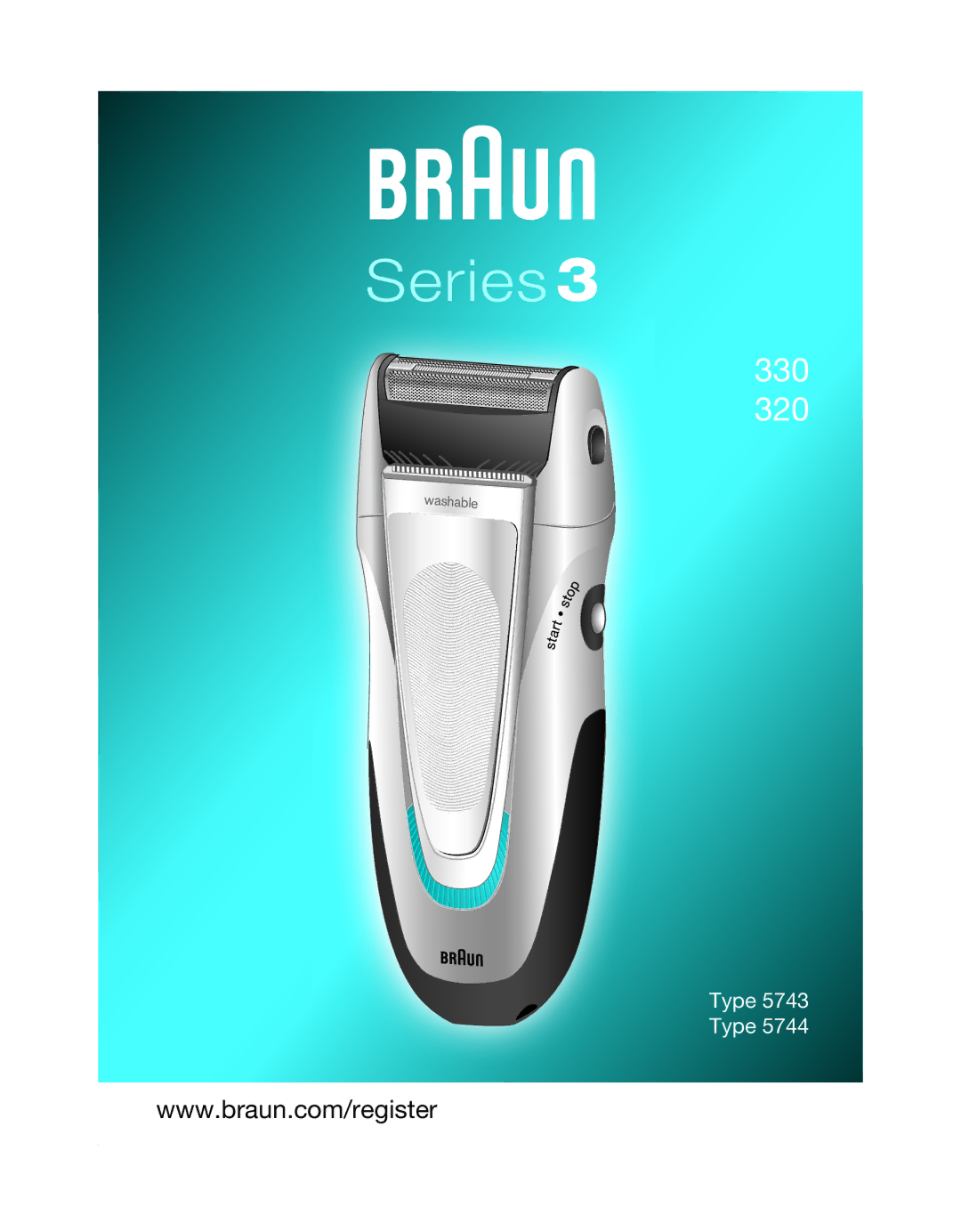 Braun 330 manual Series 