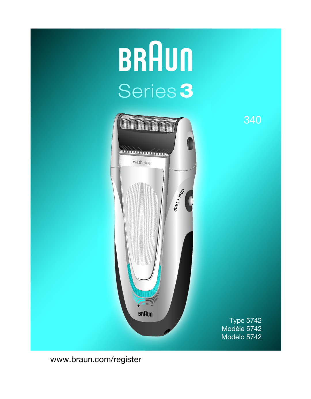 Braun 340 manual Series 