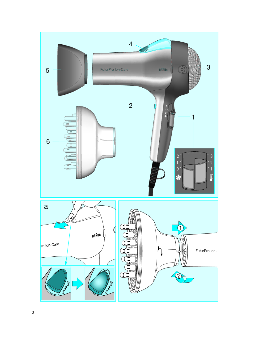 Braun 3539 manual FuturPro Ion-Care 