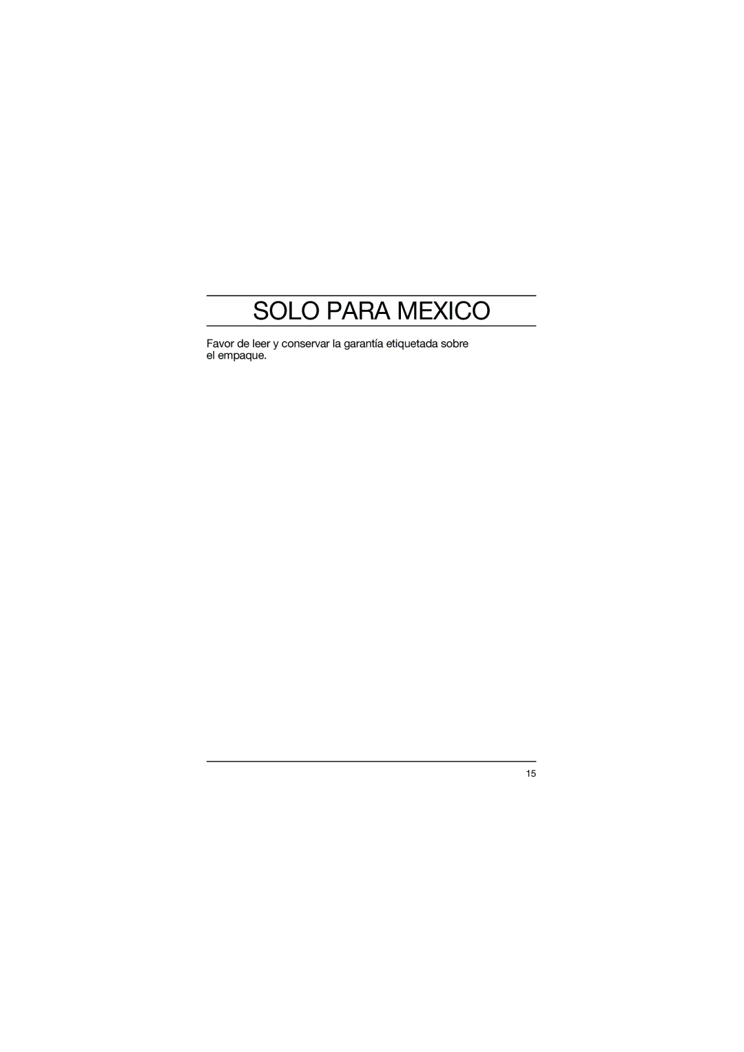 Braun 3610 manual Solo Para Mexico 