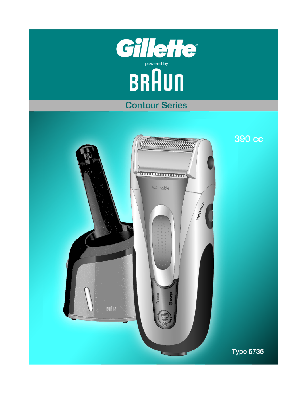 Braun 390 cc manual Contour Series 