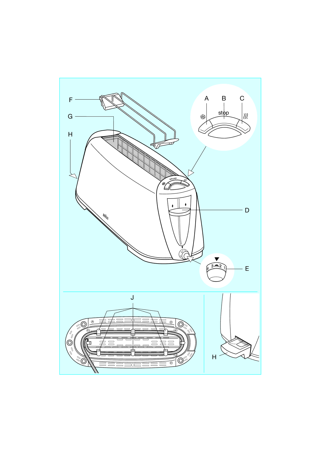 Braun 4118 manual Stop 