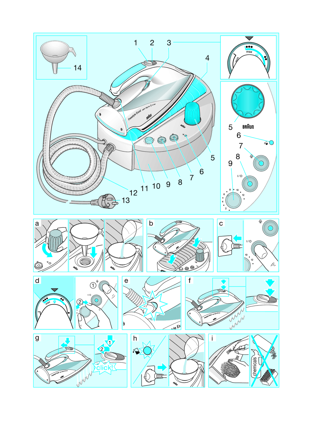 Braun 4677, 4678 manual Click 