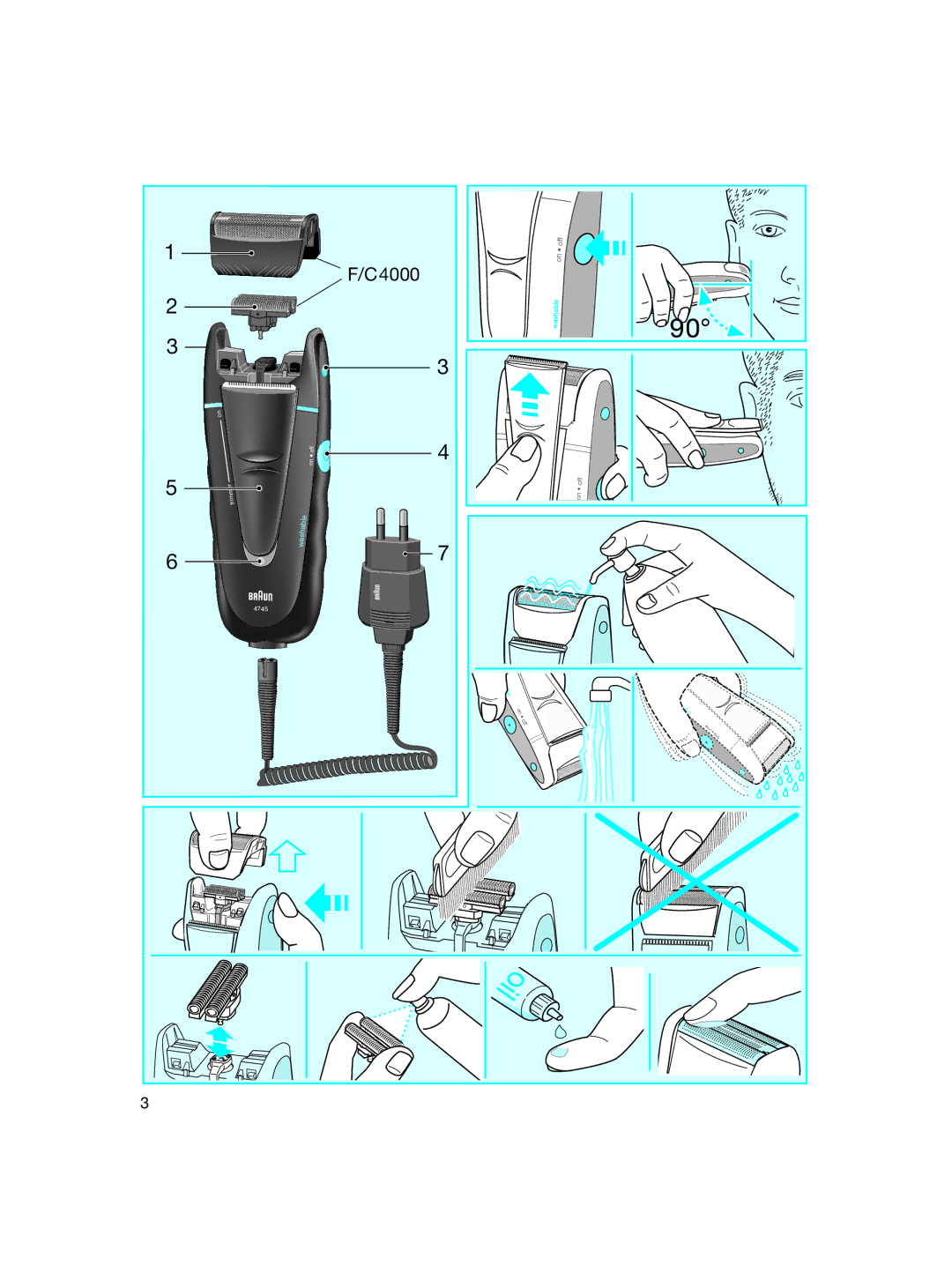 Braun 4740 manual Oil 