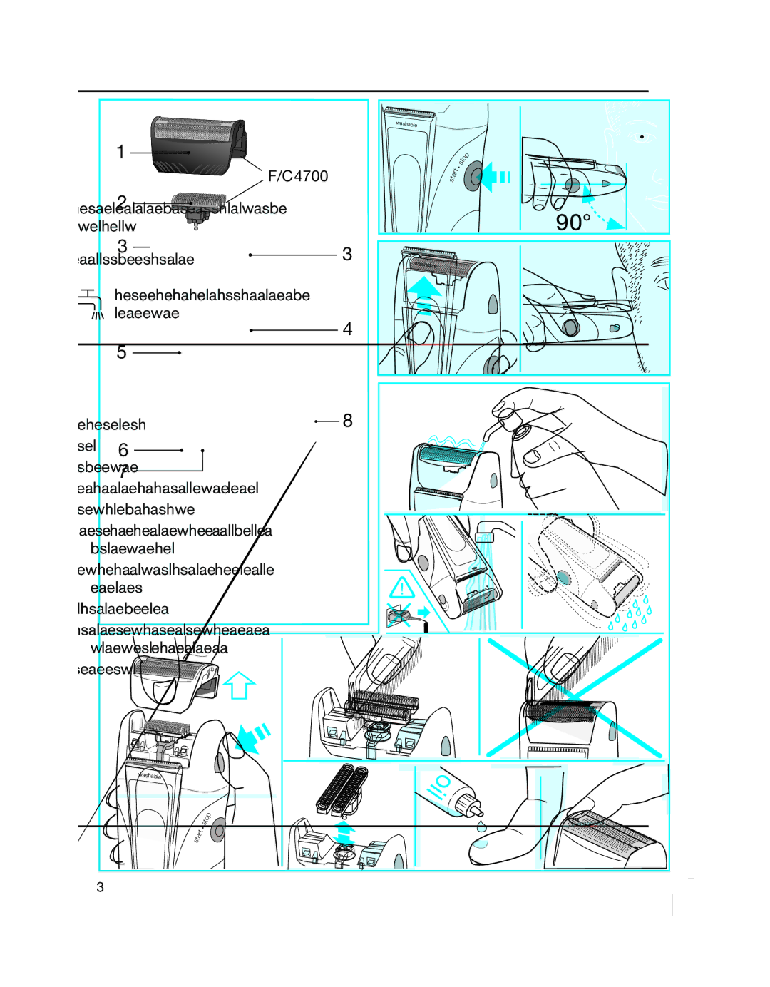 Braun 4775 manual Important Safety Instructions, For Household USE only 