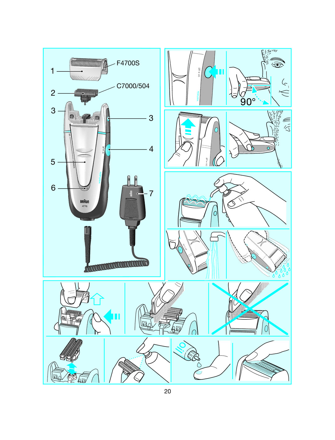 Braun 4776 manual Oil 