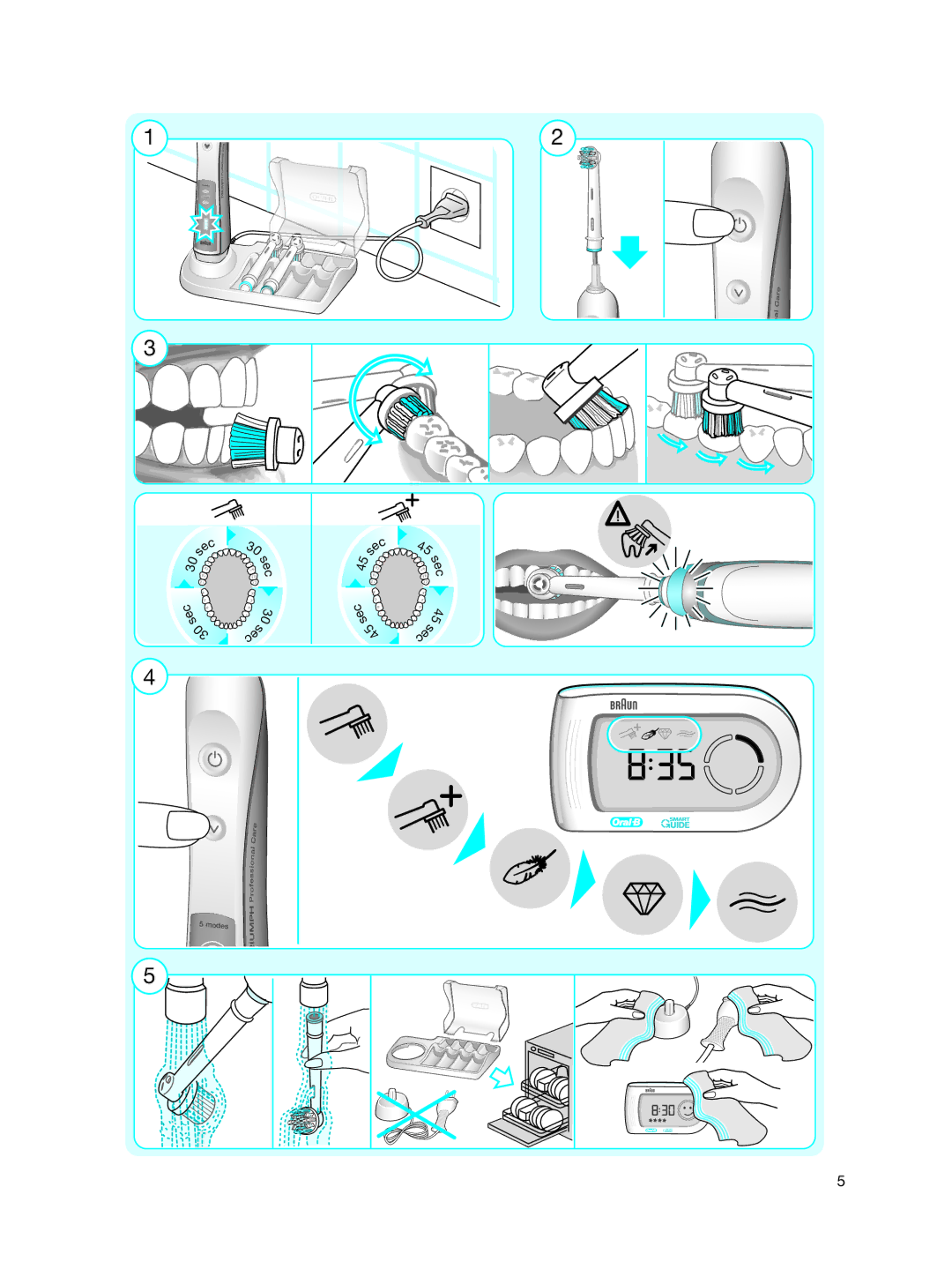 Braun 5000 manual RO B-la 