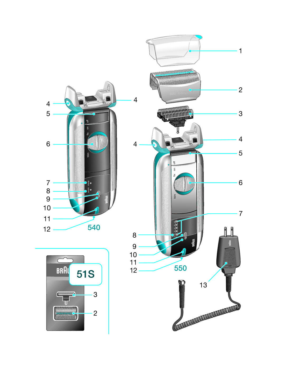 Braun 540 manual 51S 