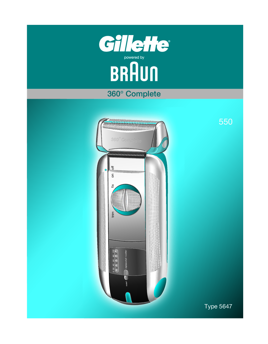 Braun 550 manual 