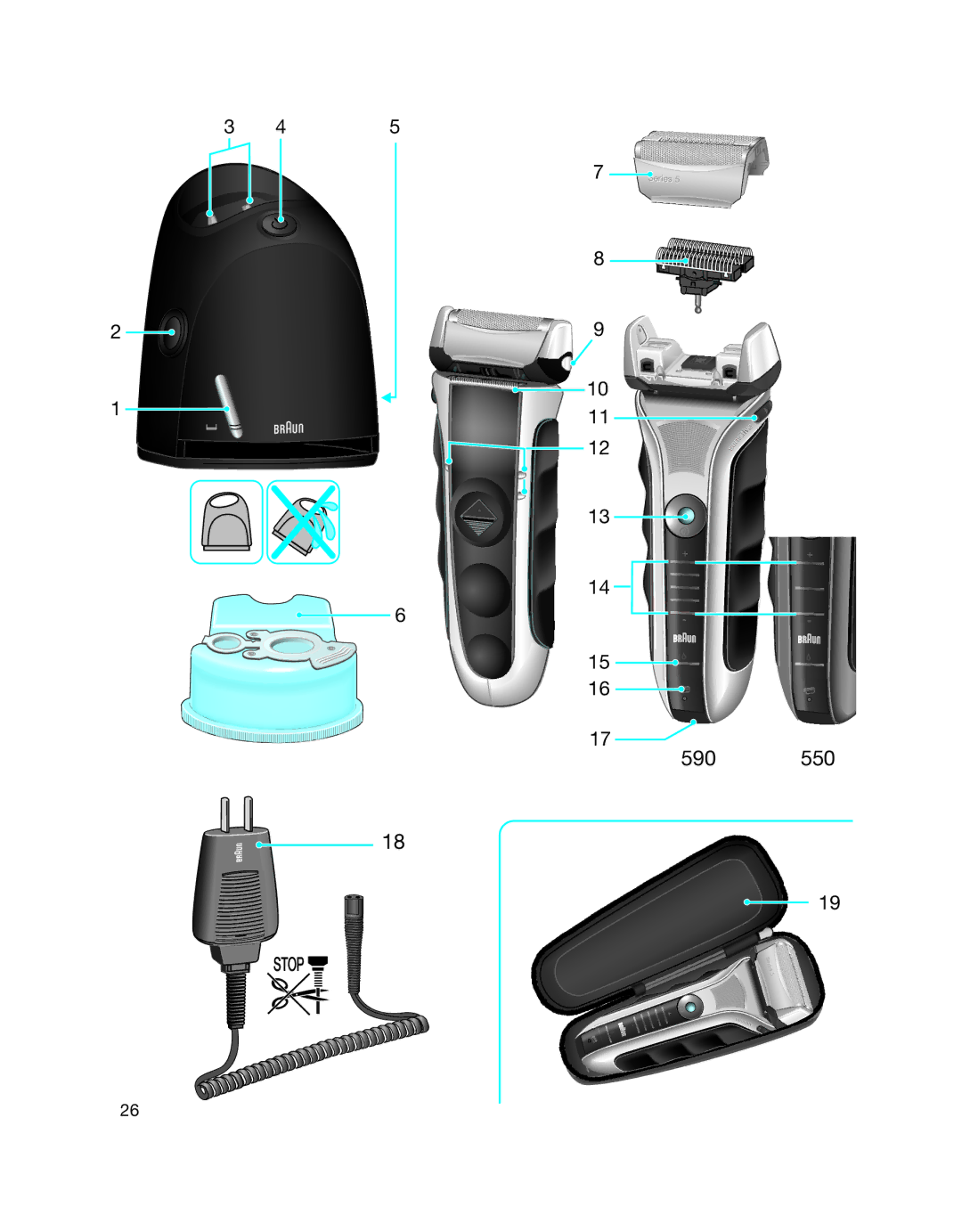 Braun 550CC-4, 590CC-4 manual 