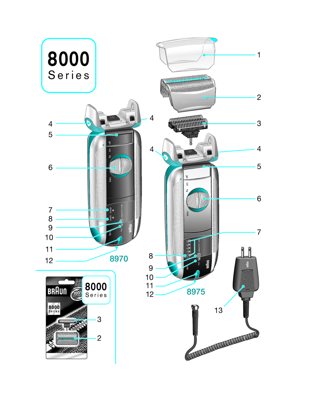 Braun 5647 manual 8000 