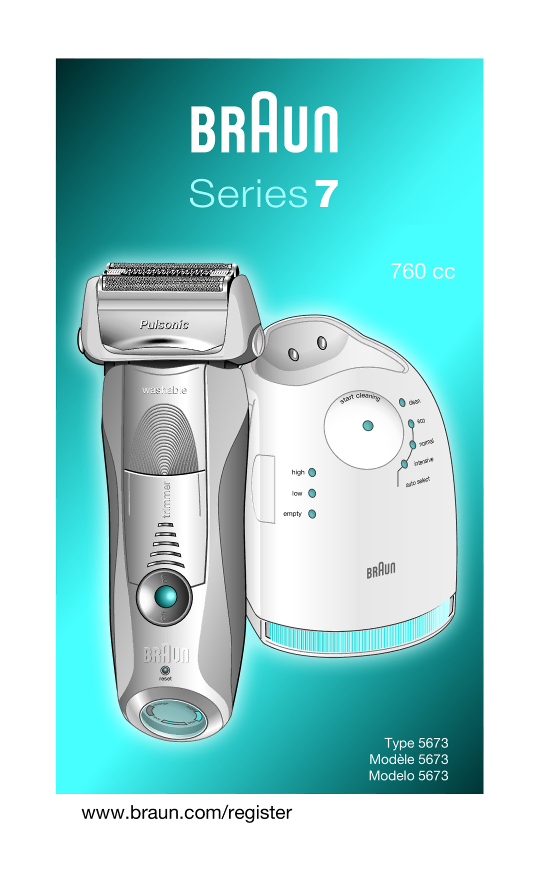 Braun Series 7 760cc-4, 5673 manual 