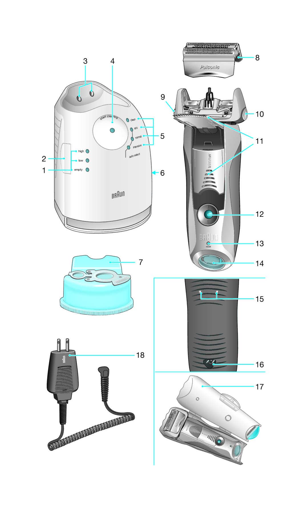 Braun Series 7 760cc-4, 5673 manual Off 