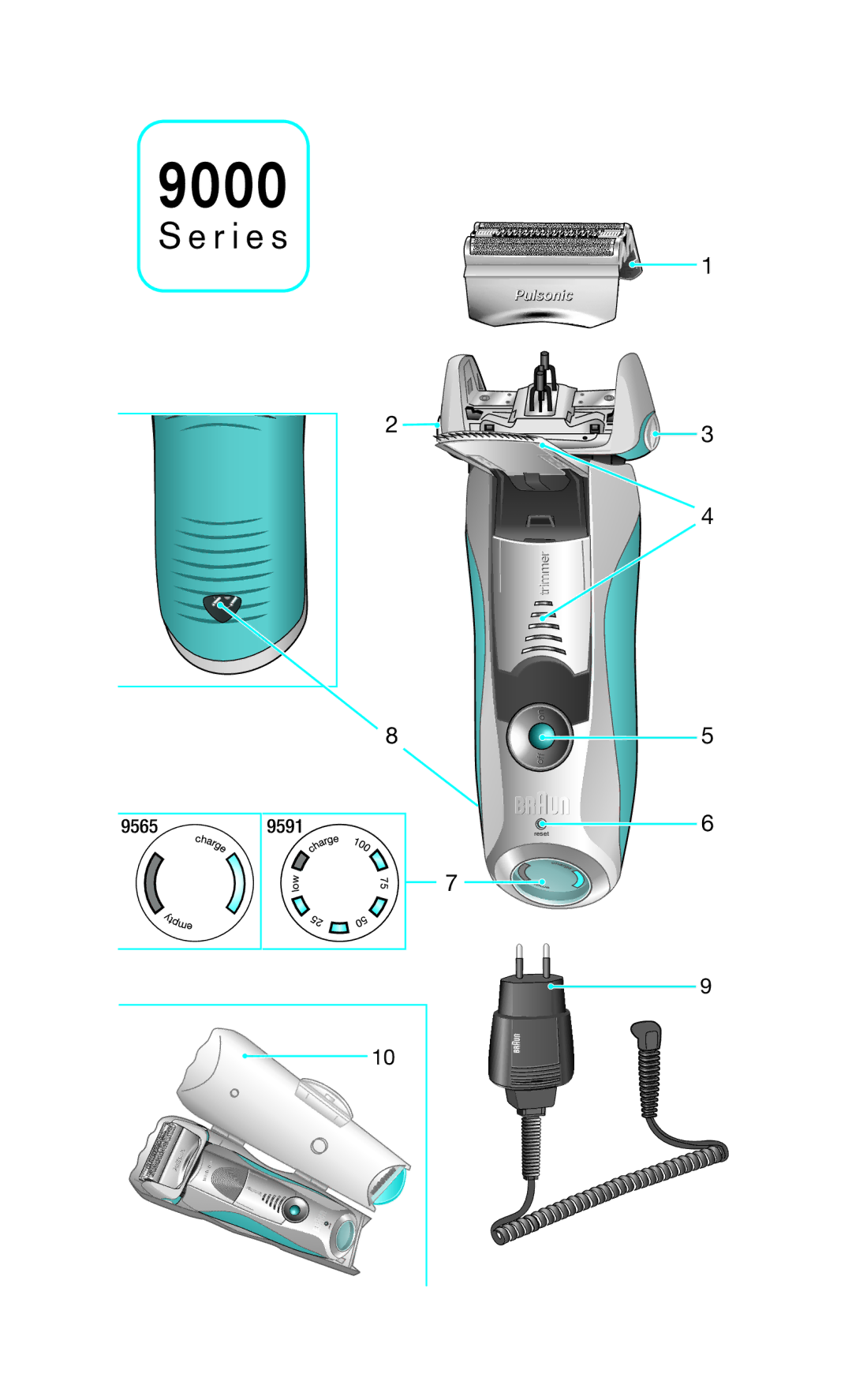 Braun 5672, 5674 manual 9000 