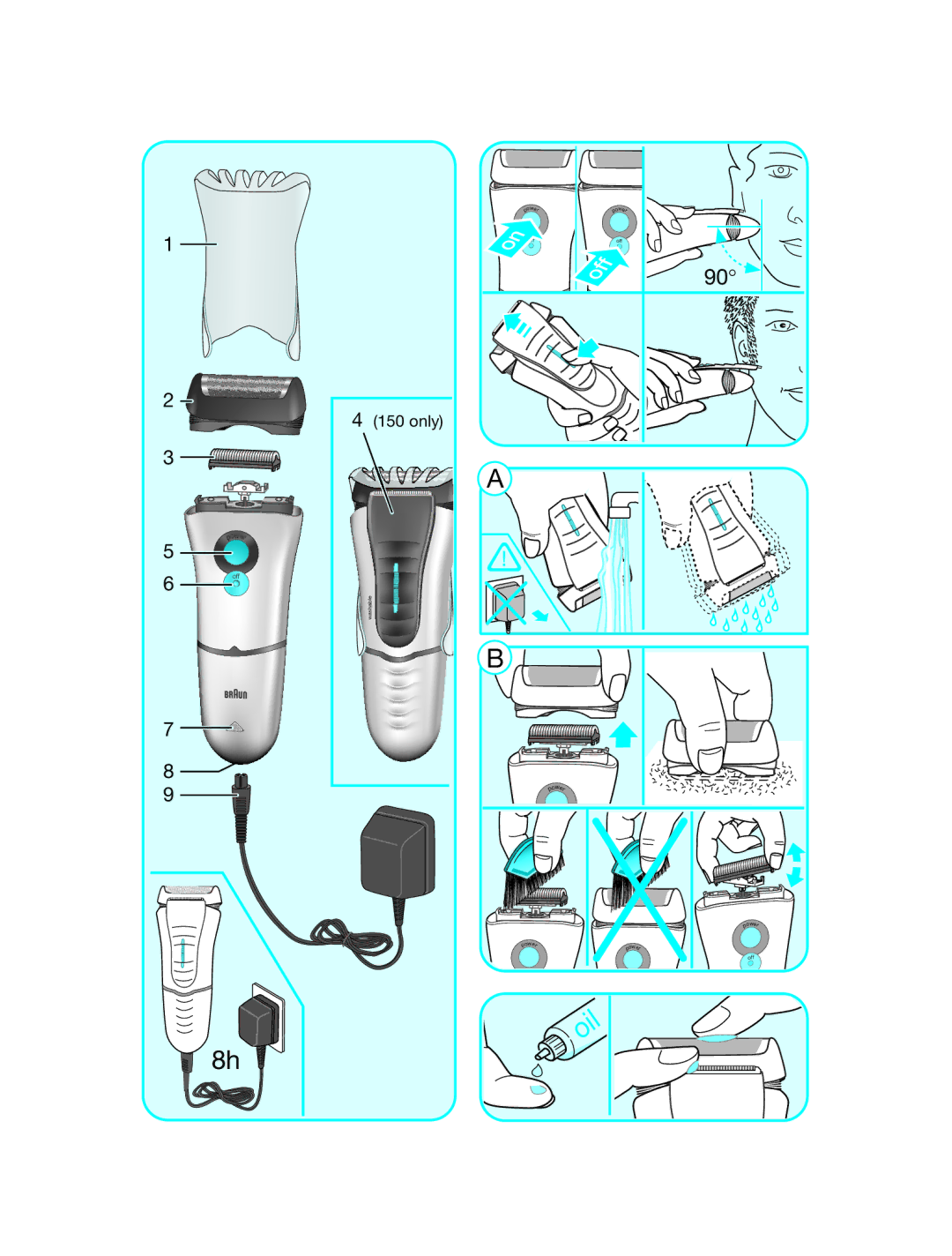 Braun 5684 manual Oil 