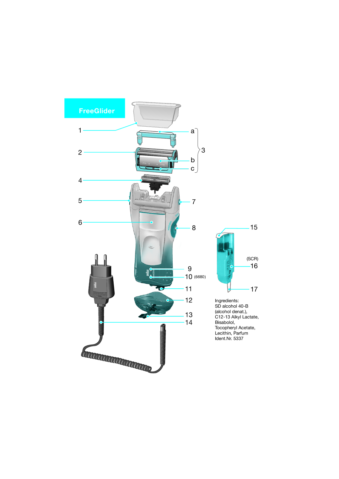 Braun 5710, 5709 manual FreeGlider 