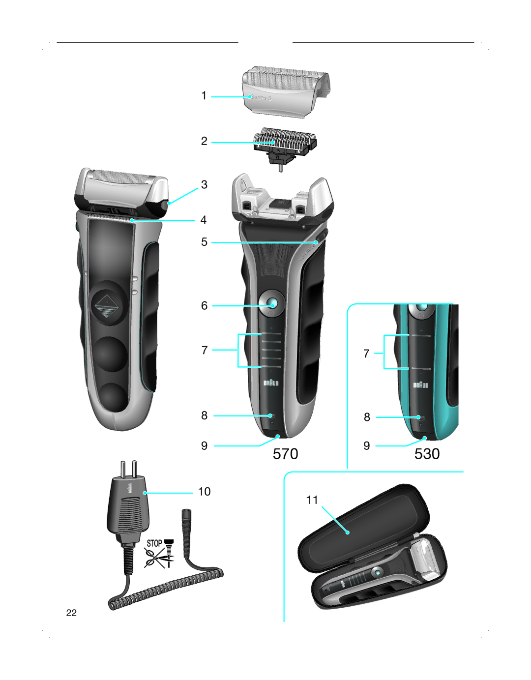 Braun 570S-4, 530S-4 manual 570530 