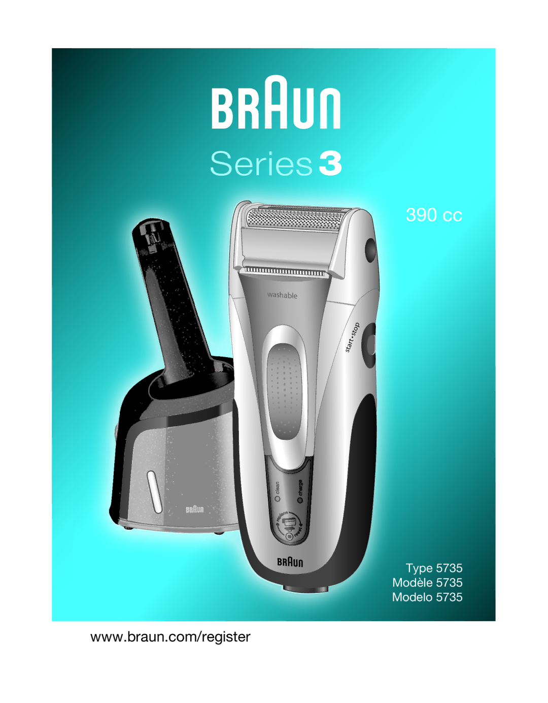 Braun 5735 manual Series 