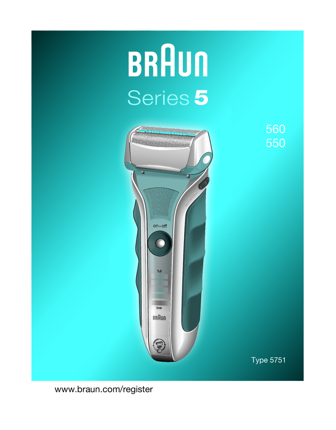 Braun 5751 manual Series 