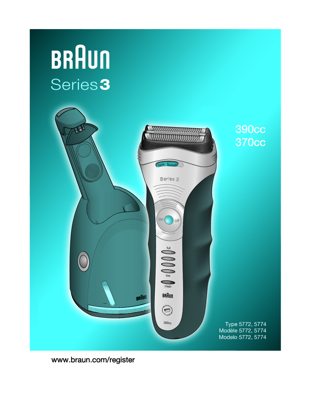 Braun 5772 manual Series 