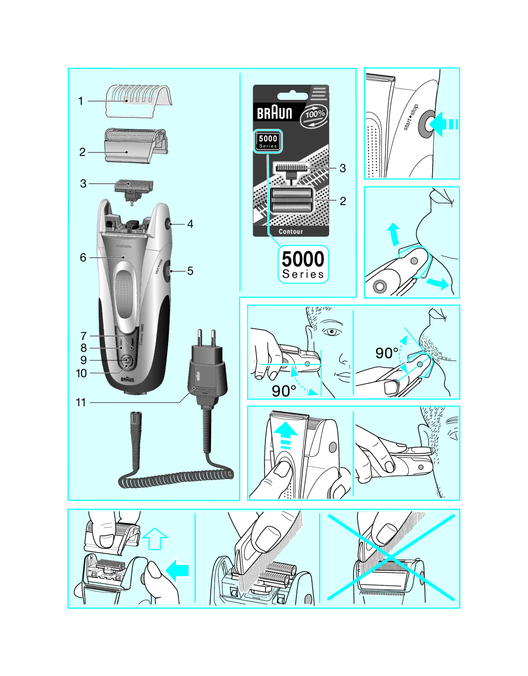 Braun 5895 manual 5000 