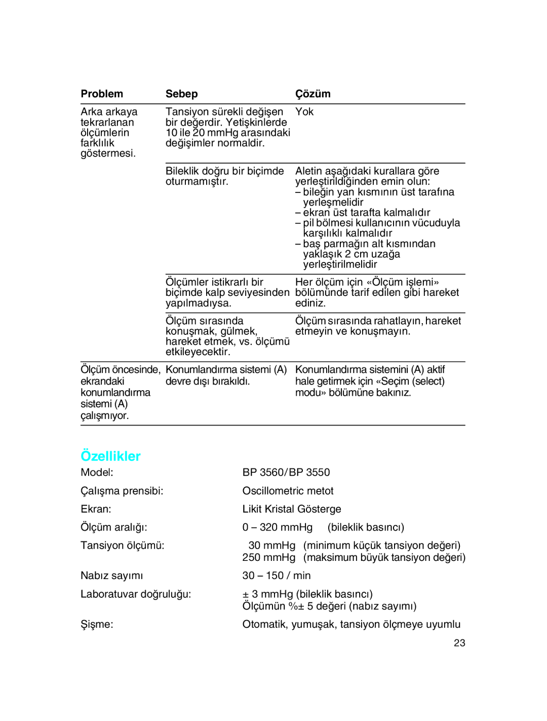 Braun 6085, 6084 manual Özellikler 