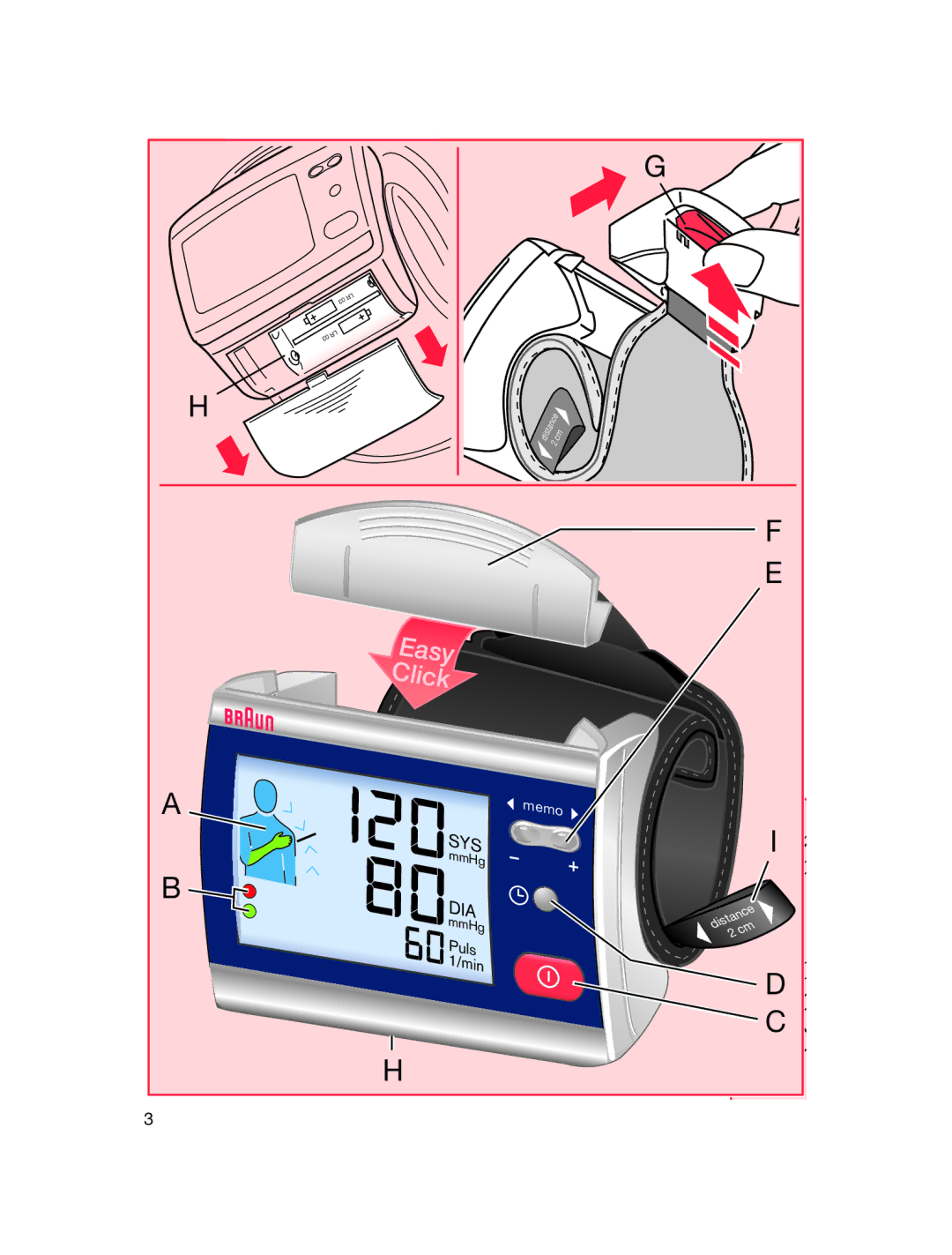 Braun 6085, 6084 manual Easy Click 