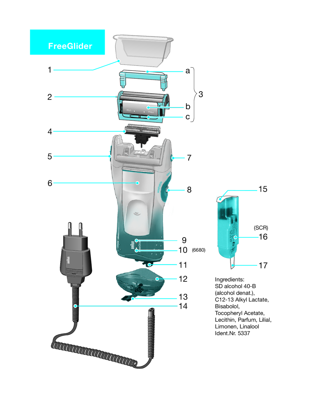 Braun 6680, 6640, 6620 manual FreeGlider, 815 