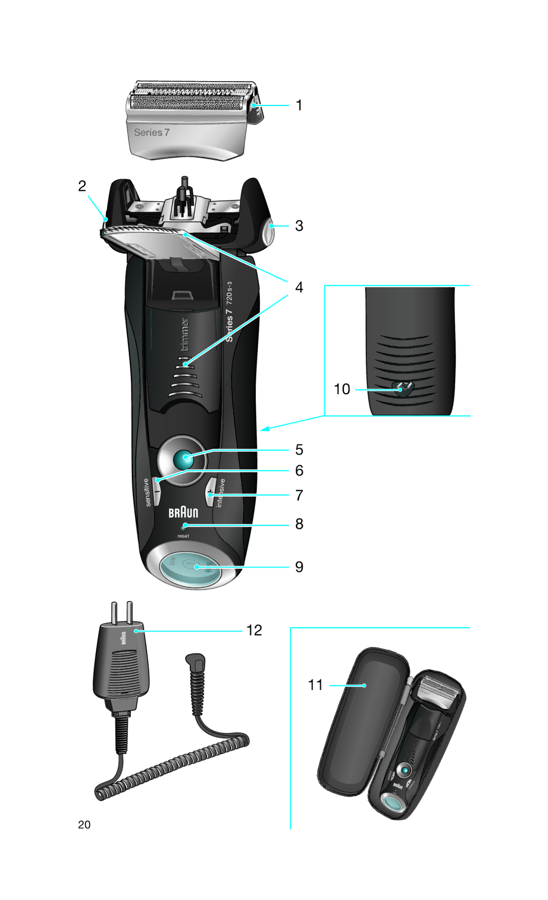 Braun 720S-3 manual Series 