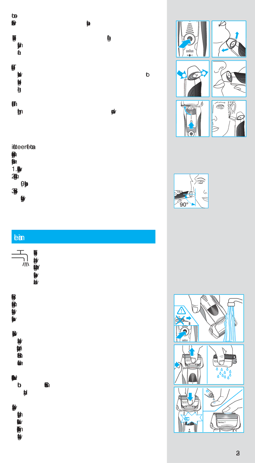 Braun 720S-5 manual Cleaning 