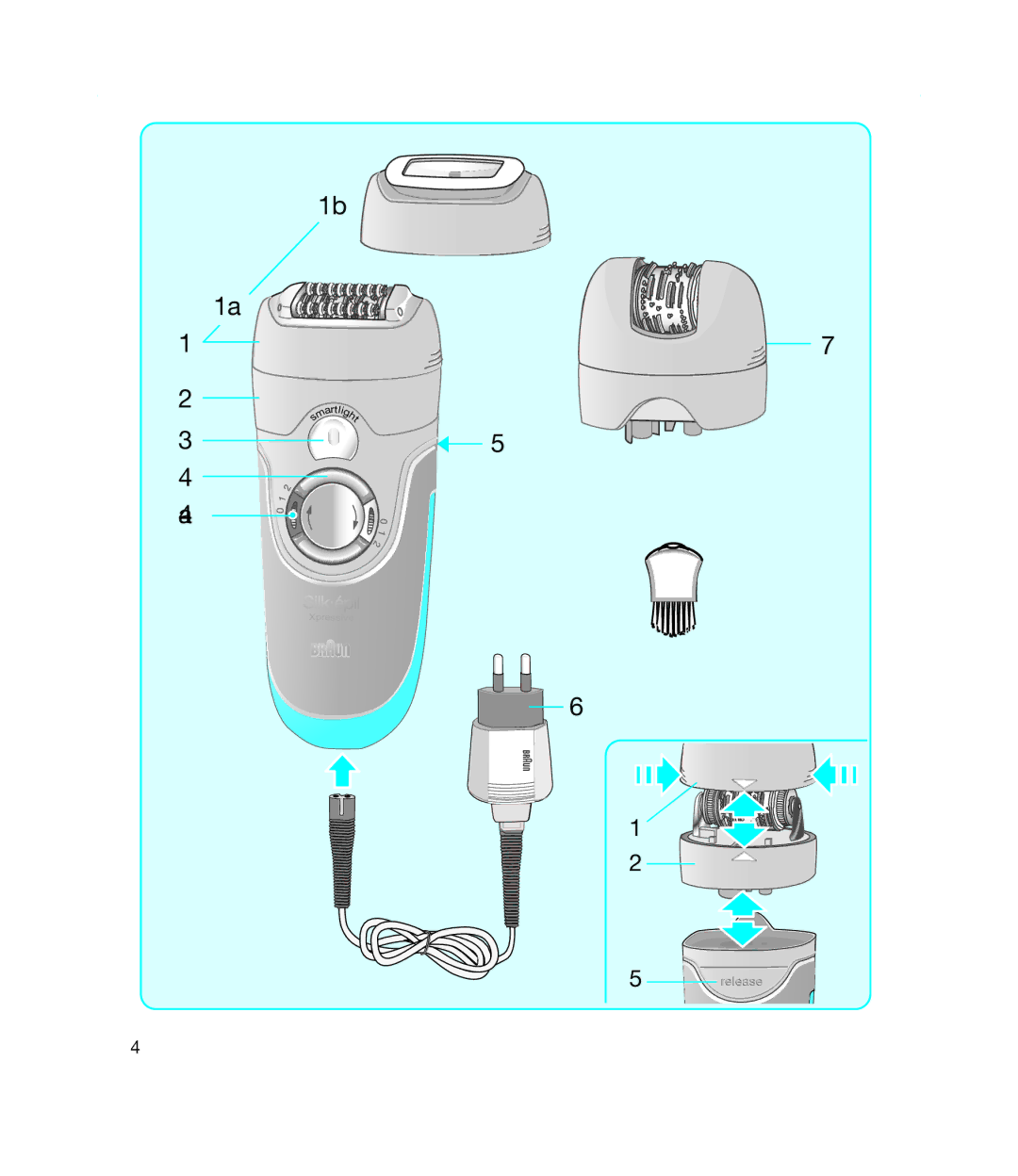 Braun 7385, 7380 manual Release 