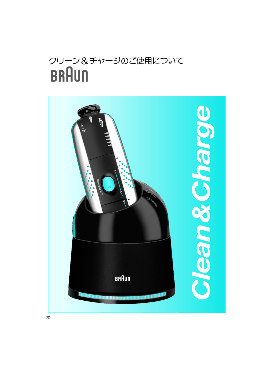 Braun 7511, 7497, 7640 manual Clean&Charge 