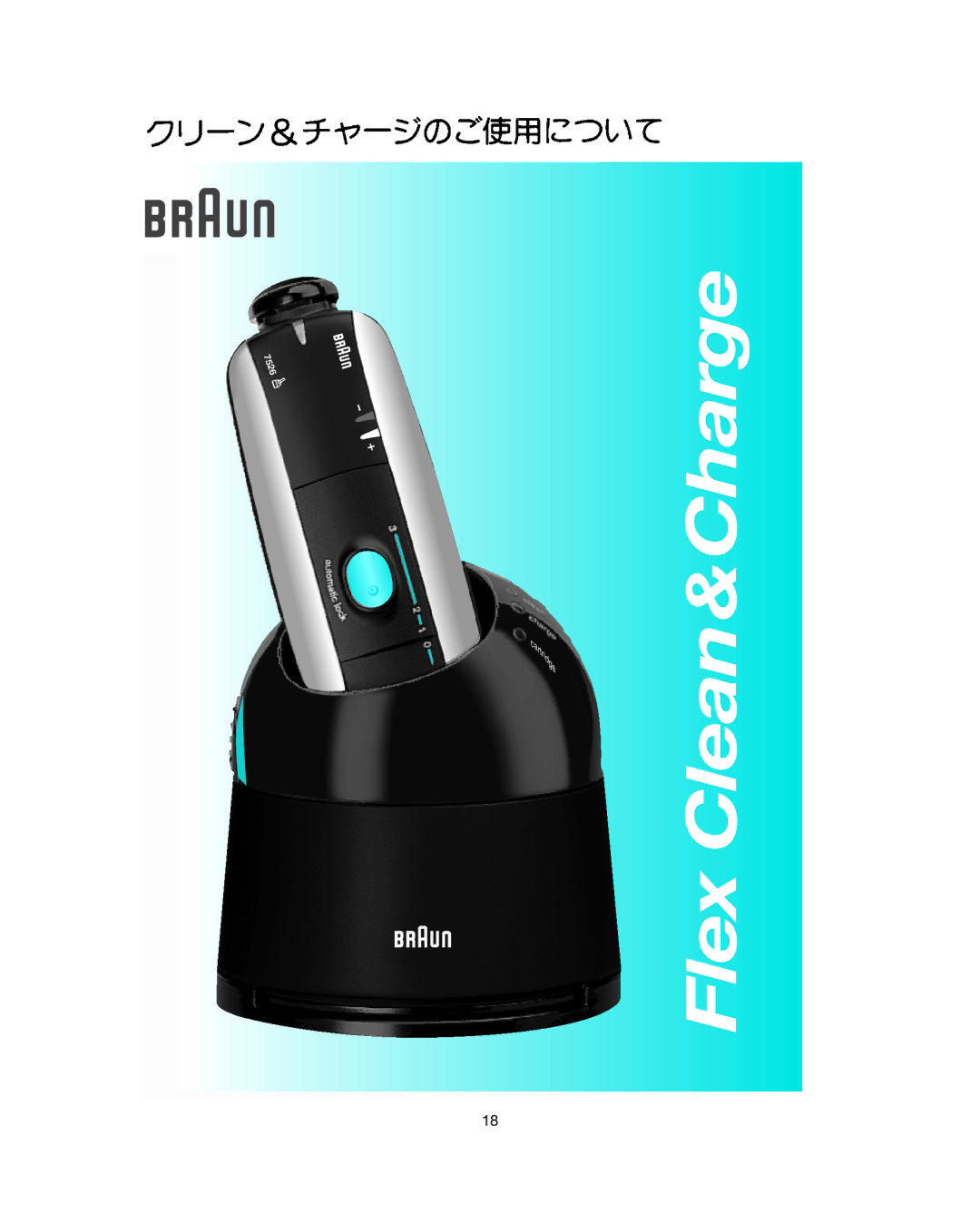 Braun 7514 manual Flex Clean&Charge 