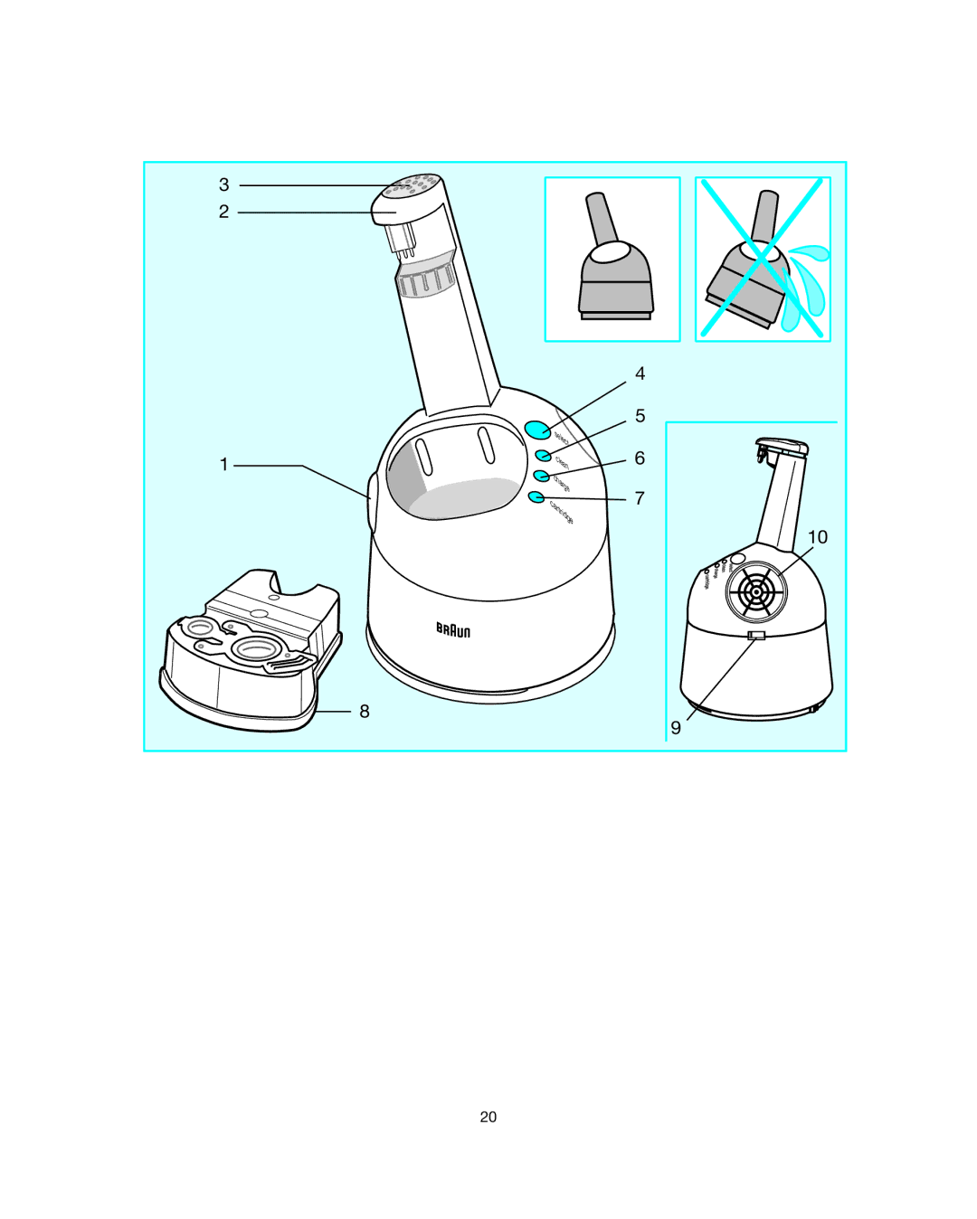 Braun 7514 manual Clean 