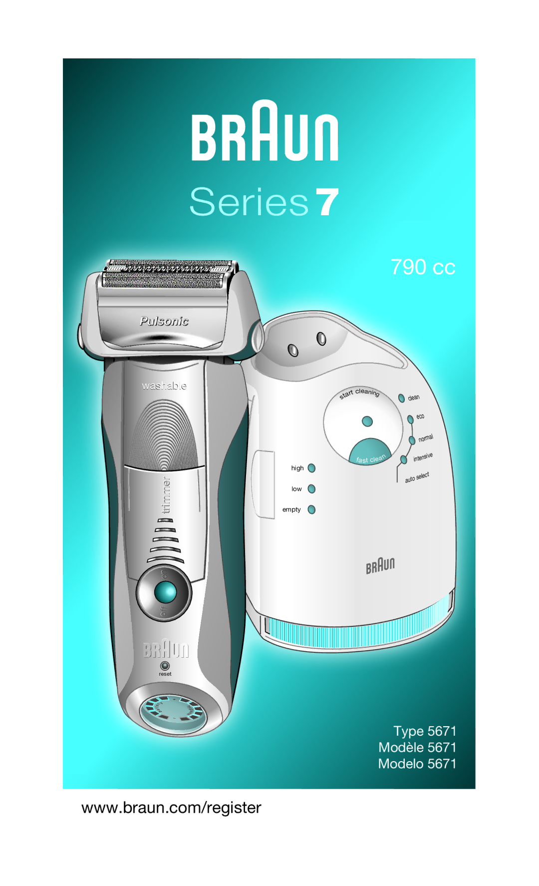 Braun Series 7 790cc-4, 790CC manual 